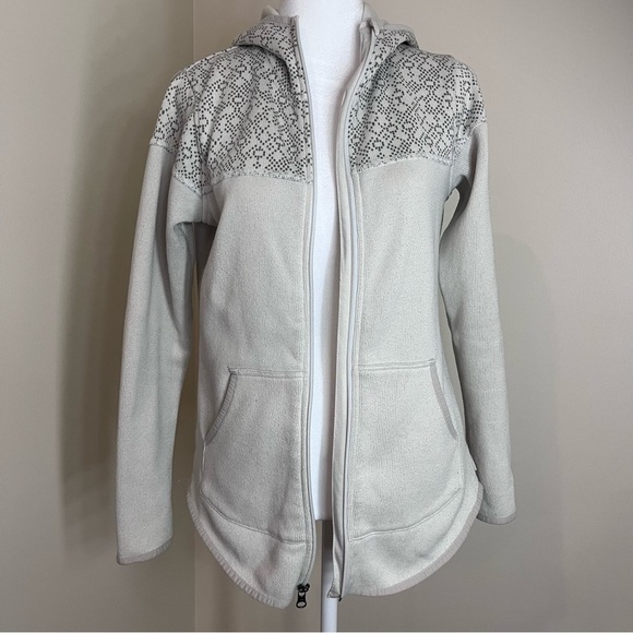 Eddie Bauer Women’s Gray and White Fleece Jacket, Size S - Picture 1 of 8